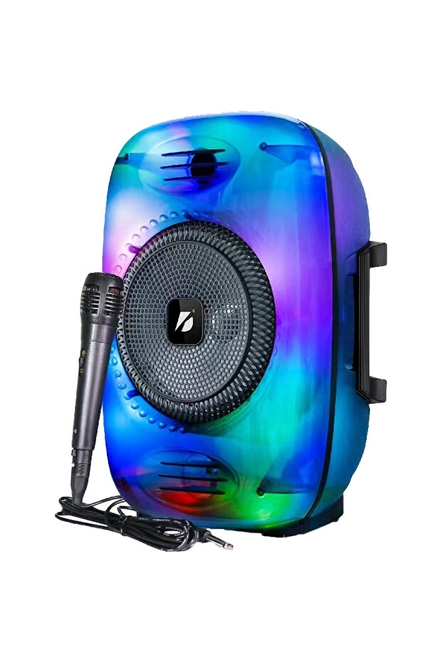 SokShop Boxă karaoke KTS-1896 cu subwoofer de 15 inci, iluminare LED și încărcare solară - imagine 2