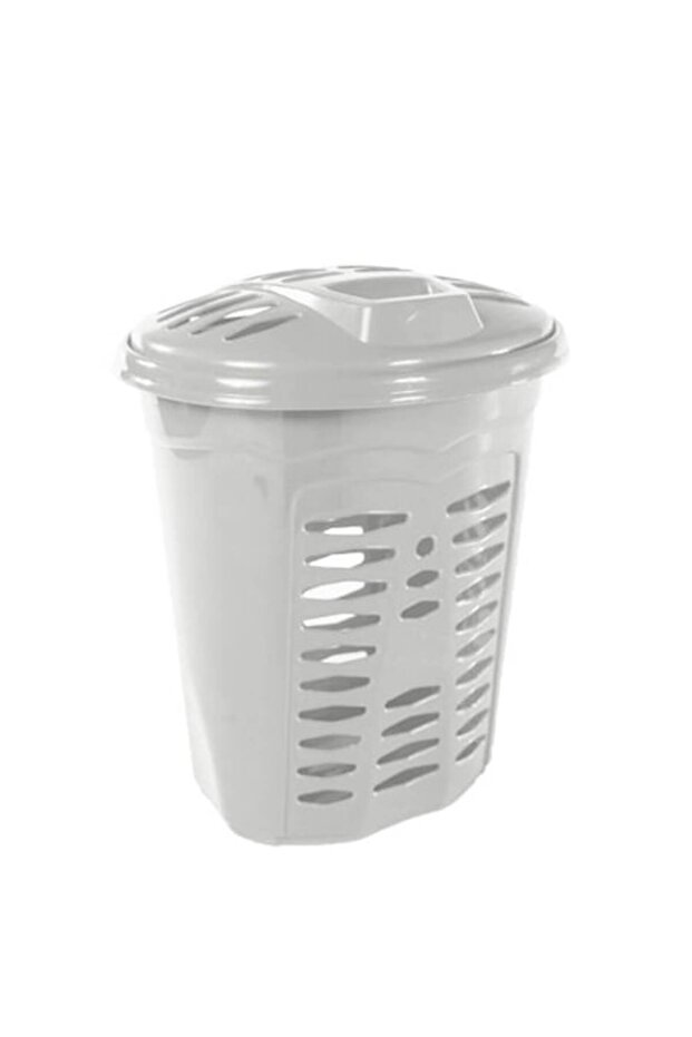 sterk Cos de Rufe STERK, 52x35x45 cm, cu Capac, Plastic Alb