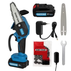 SokShop Ferăstrău cu lanț fără fir HAOXUAN de 48V și 6 inci